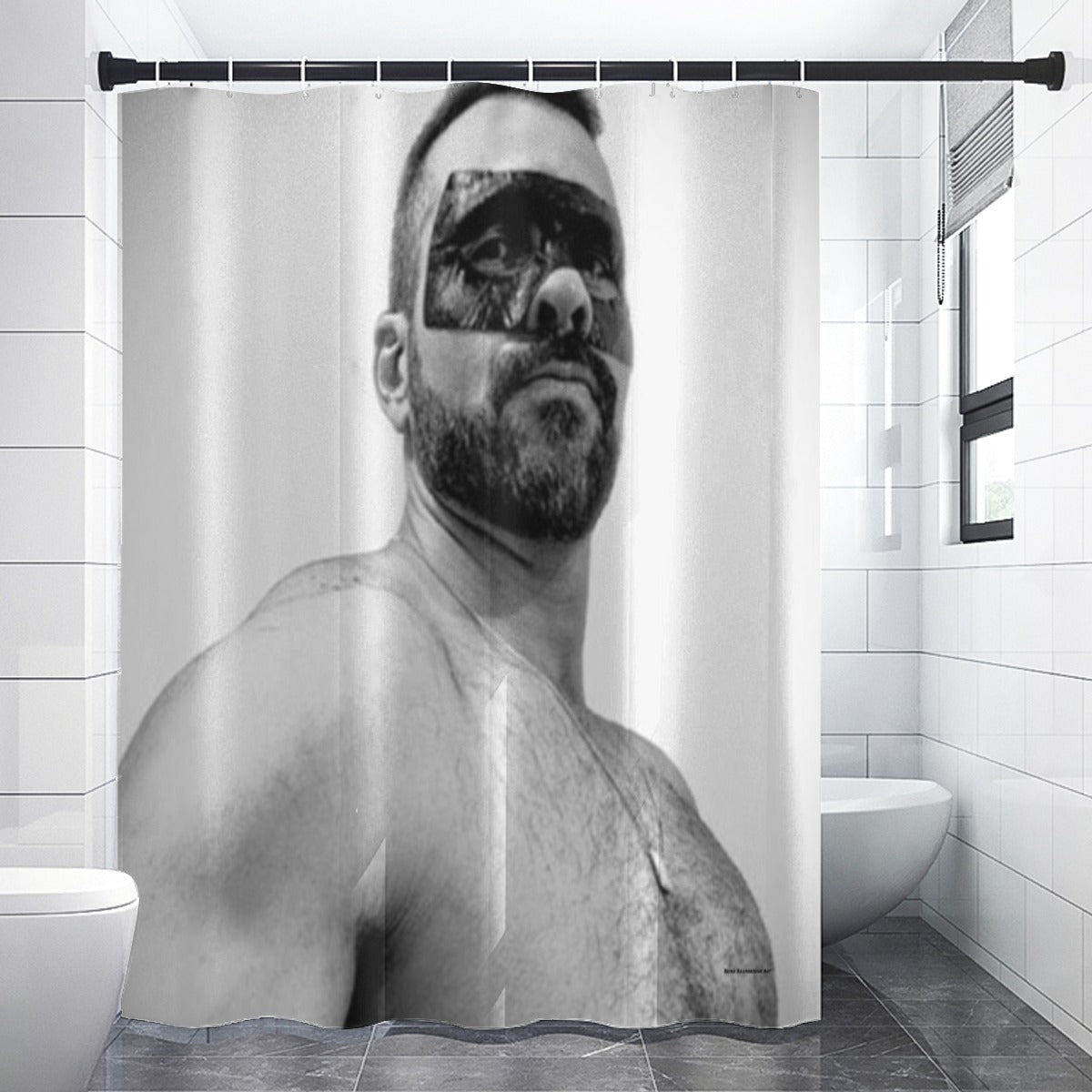 Shower curtain, Tom