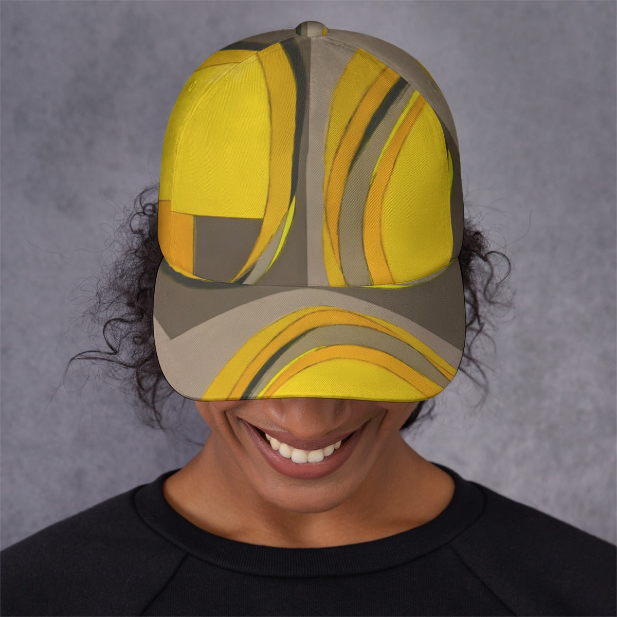 Ball Cap, Geo Yellow
