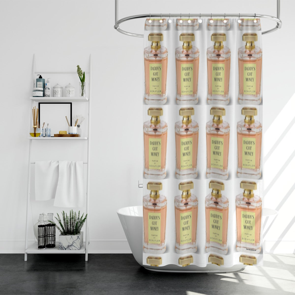Shower curtain, Daddy's Got Money