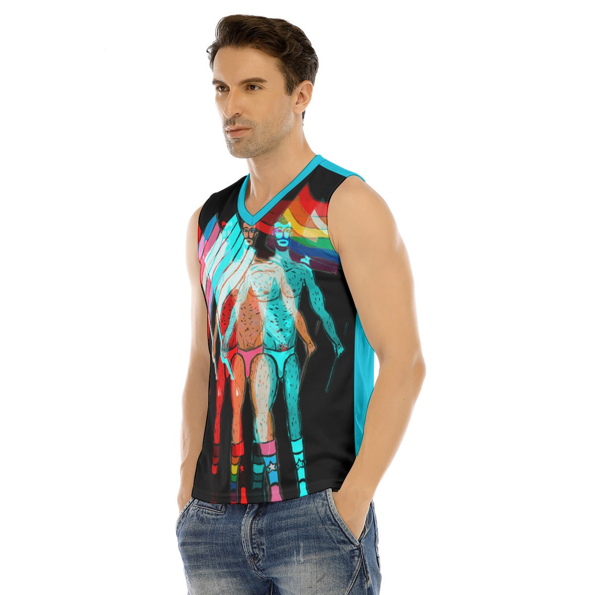 V-neck Tank Top, Pride Flags