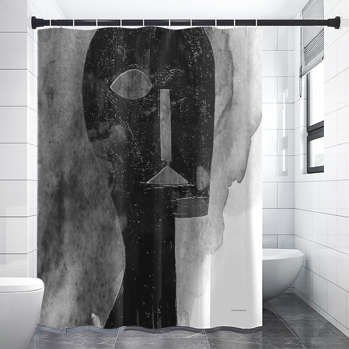 Shower curtain, Smokey