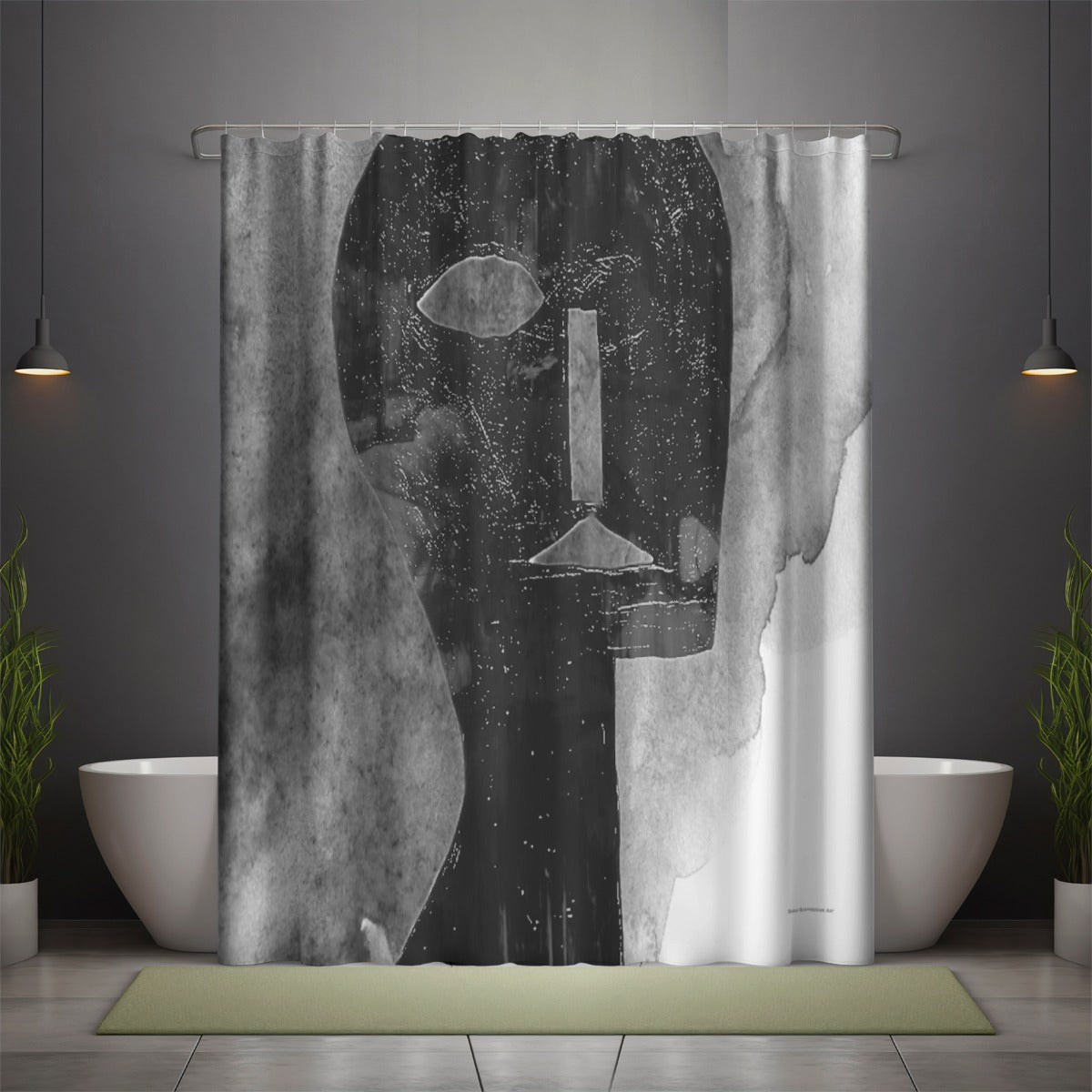 Shower curtain, Smokey