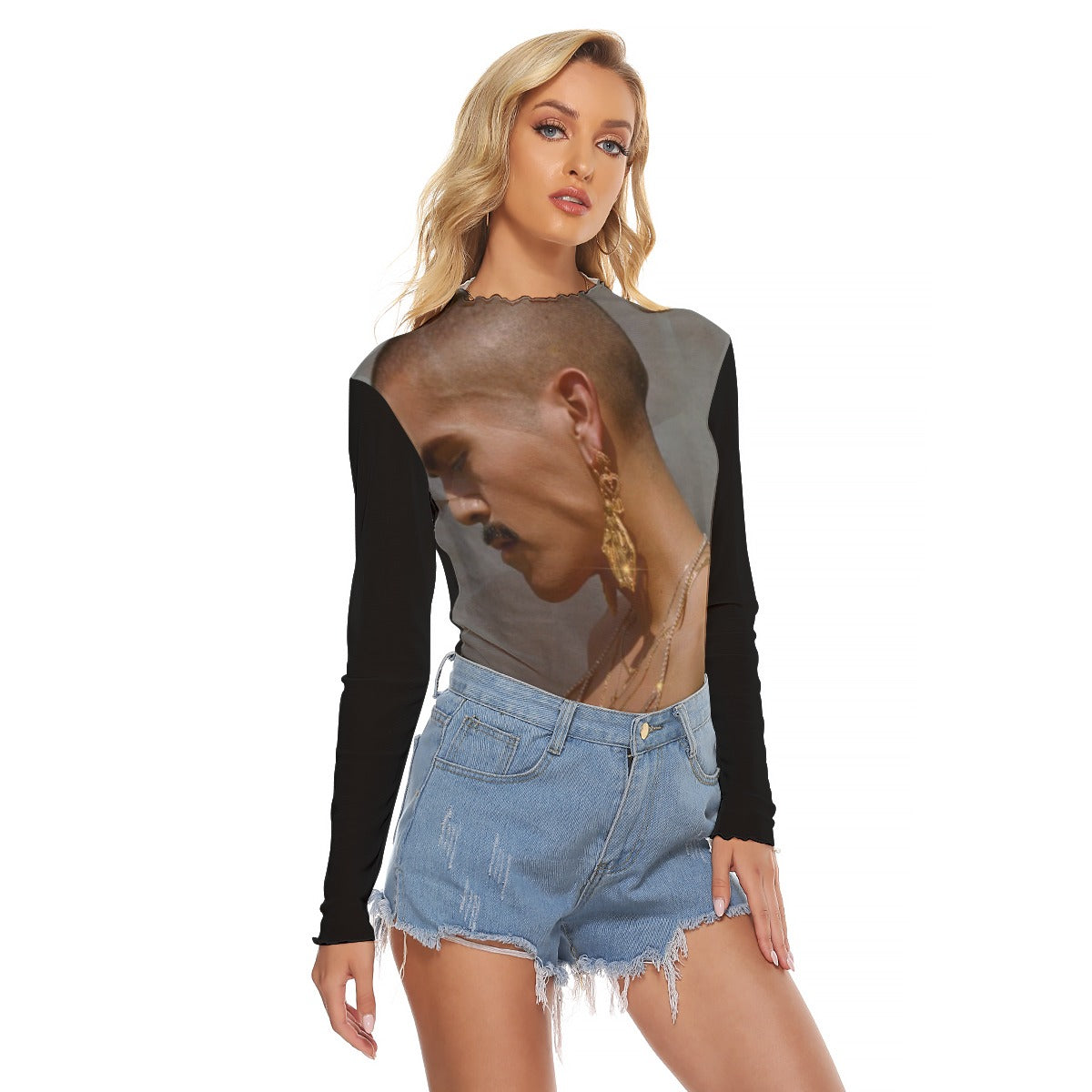 Mesh Long Sleeve Shirt, Anthony