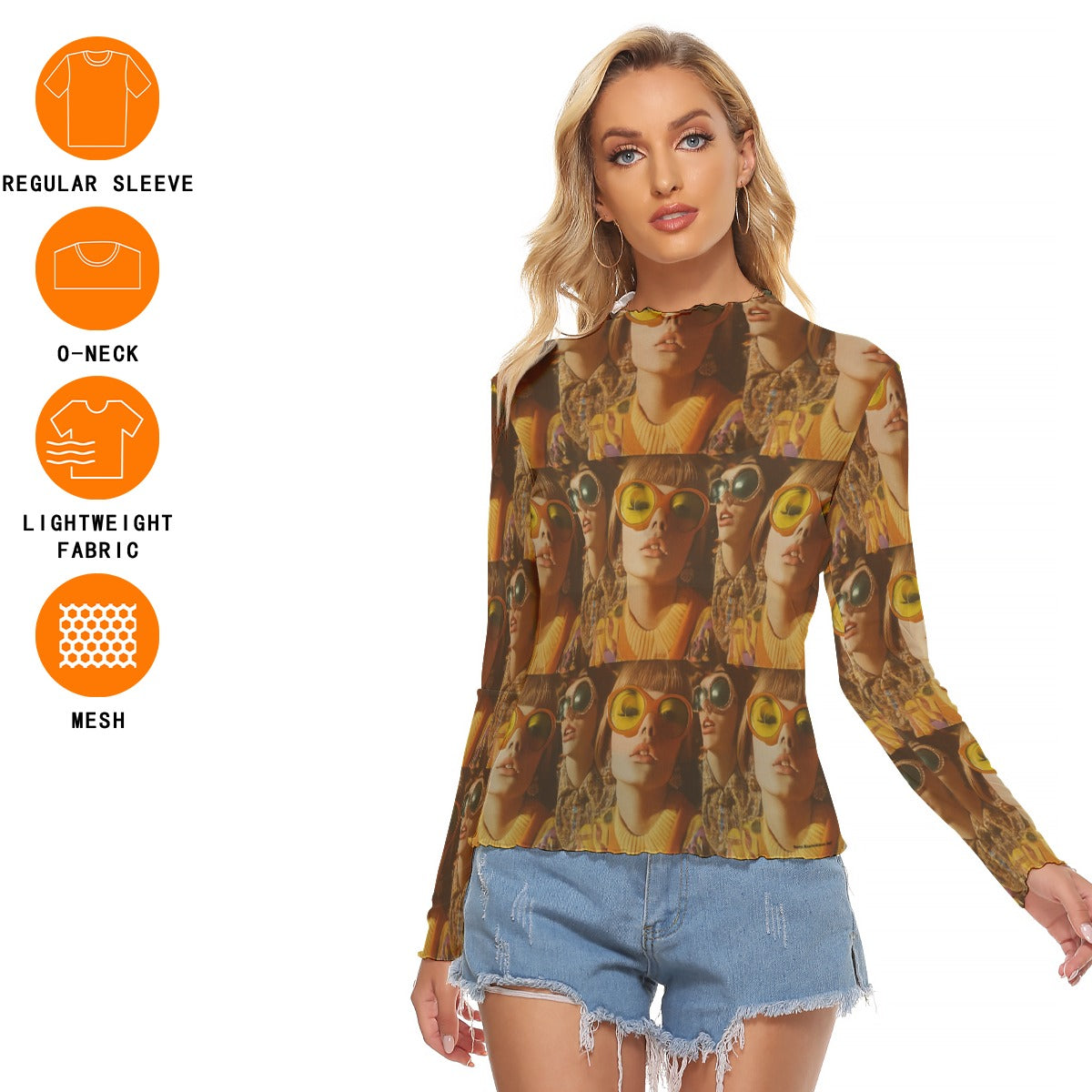 Mesh Long Sleeve Shirt, Mystery Identities