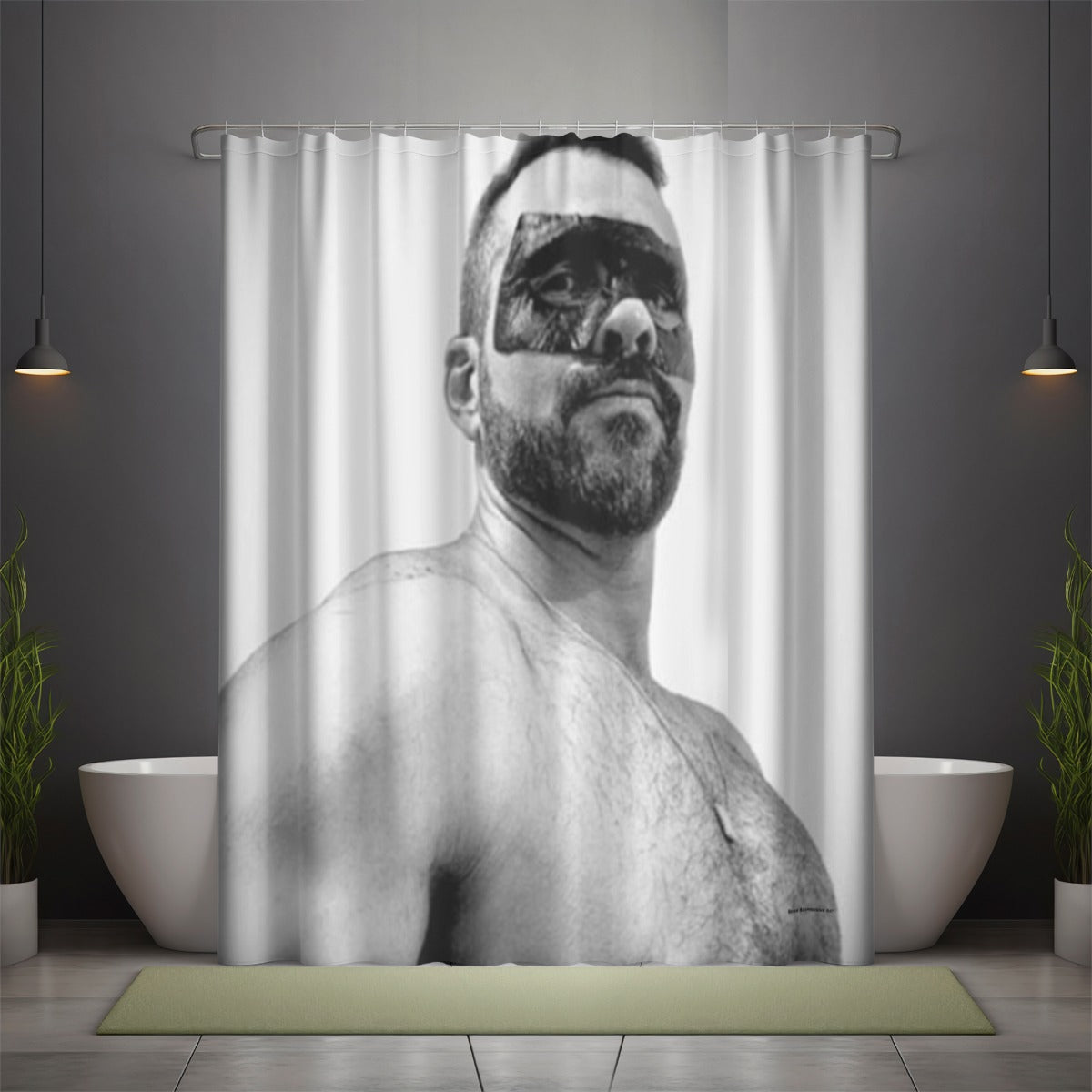 Shower curtain, Tom