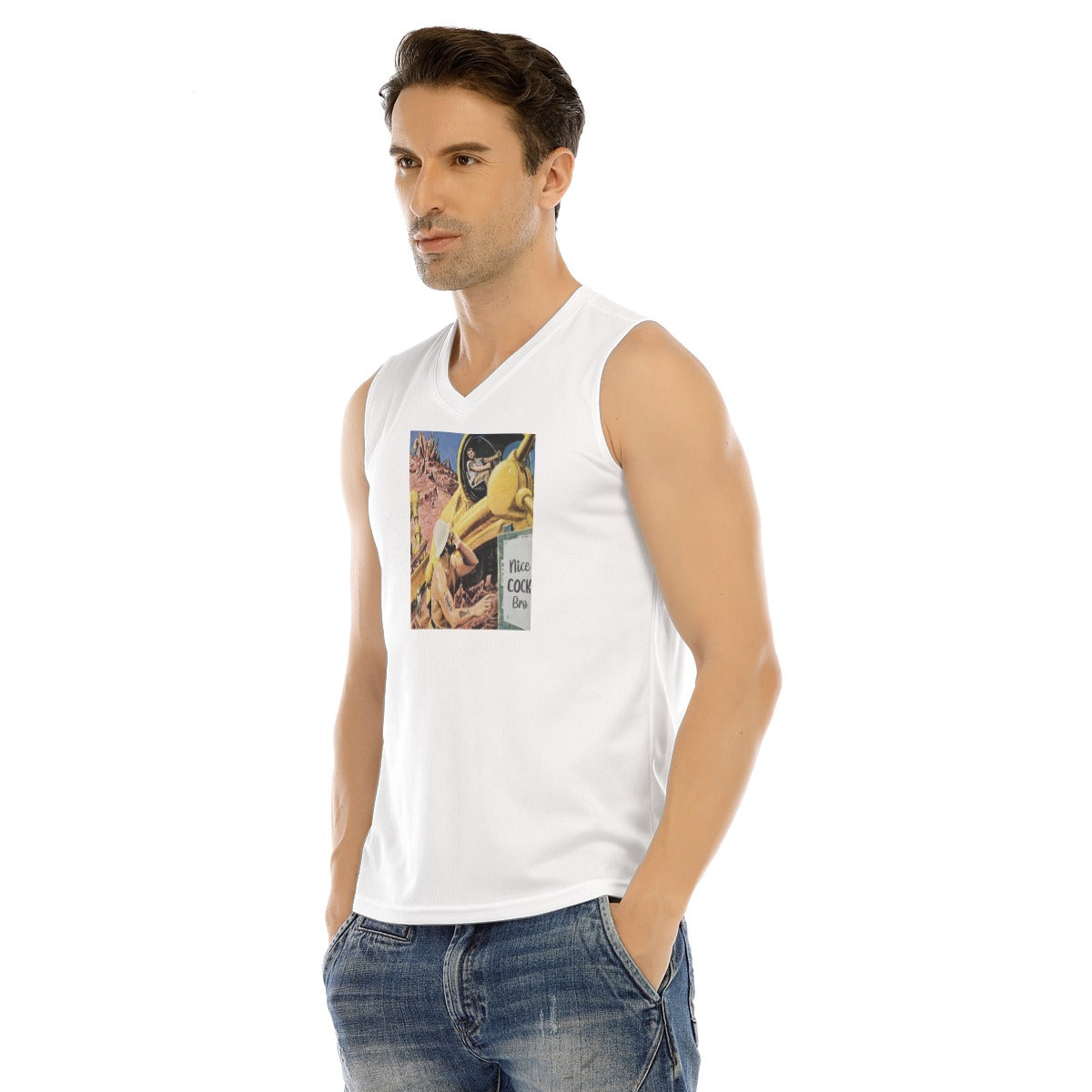 V-neck Tank Top, Construction Workers