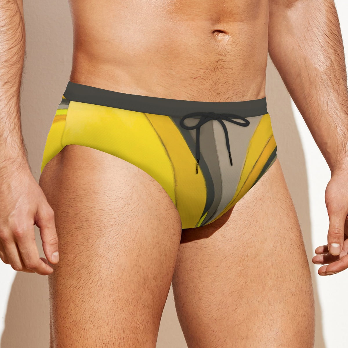 Swim Briefs, Geo Yellow