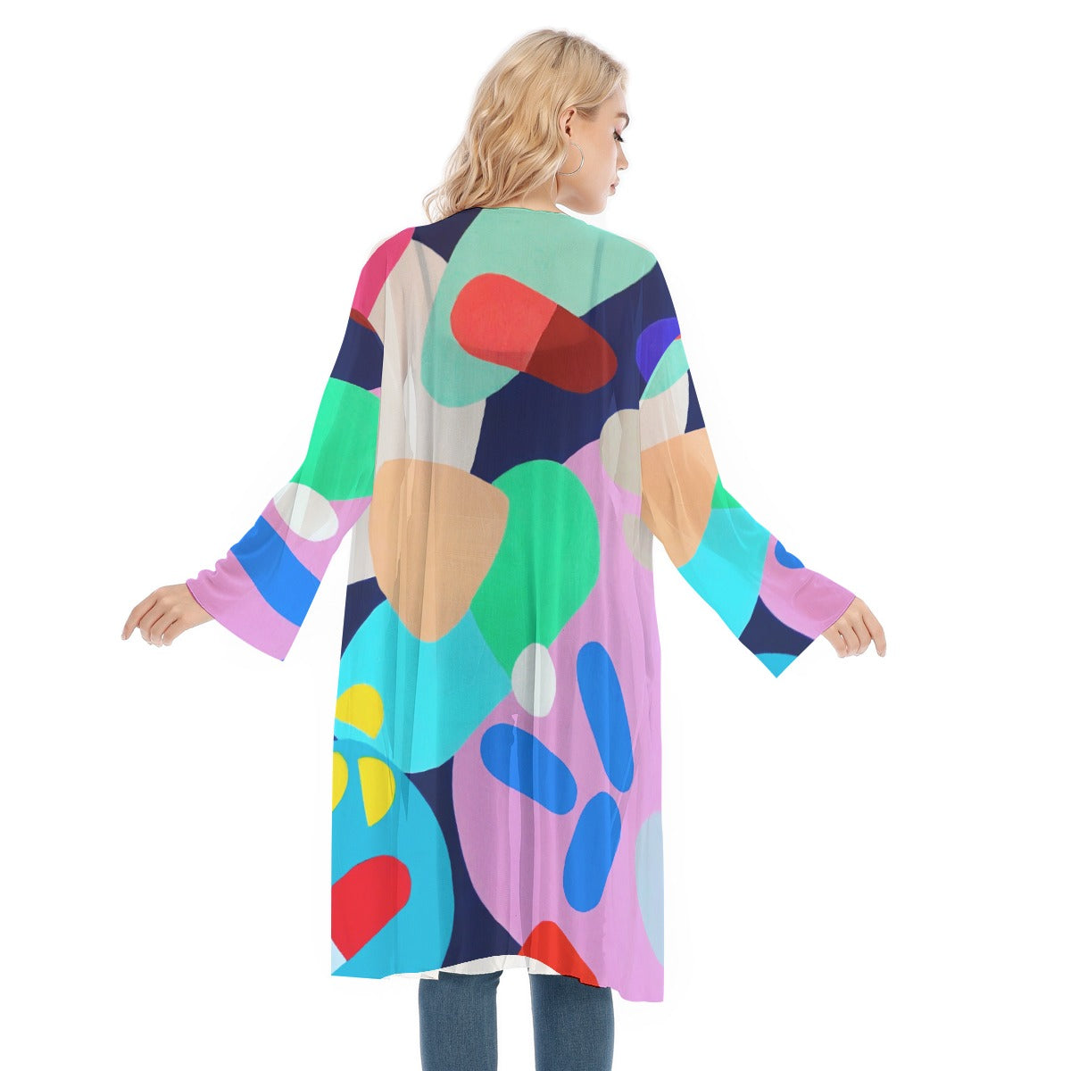 Long Sleeve Mesh Cardigan, Alice