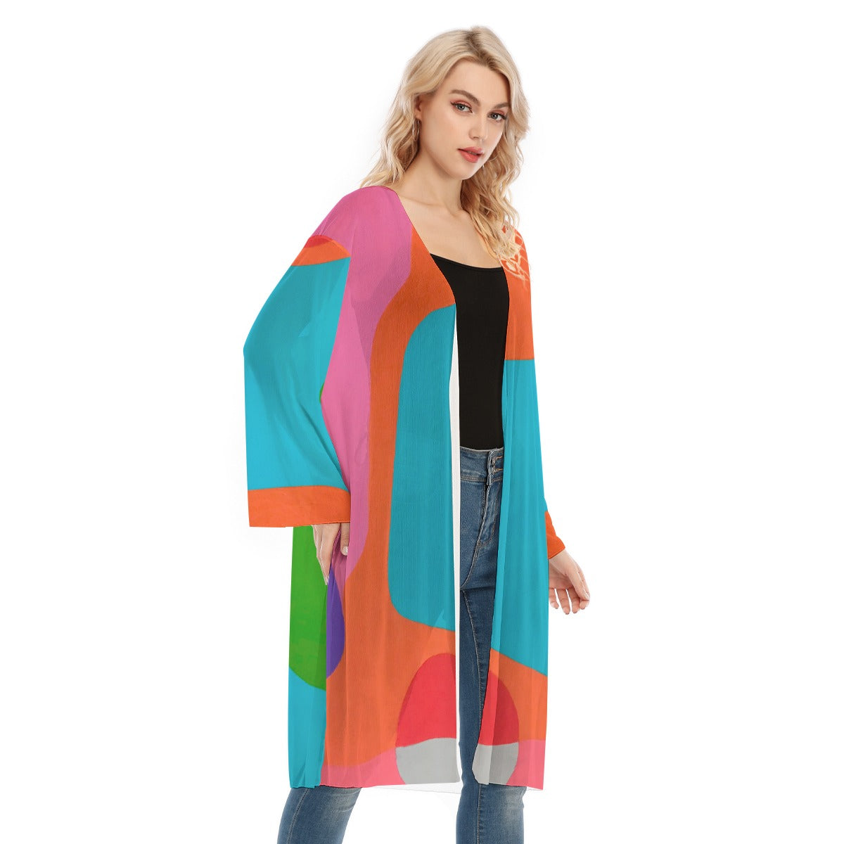 Long Sleeve Mesh Cardigan, Mod