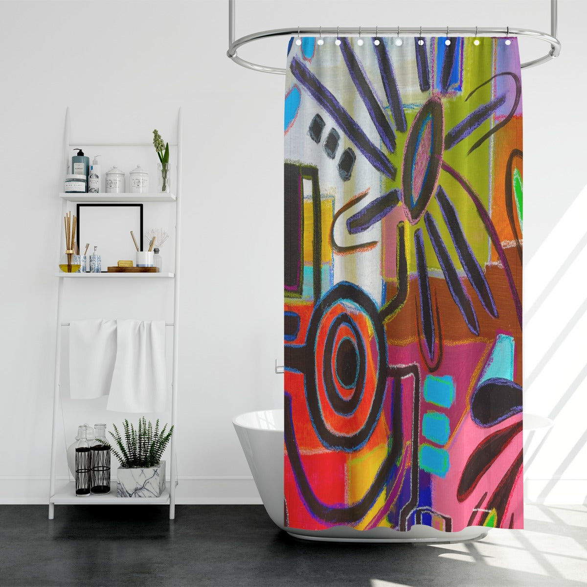 Shower curtain, Pop Flowera