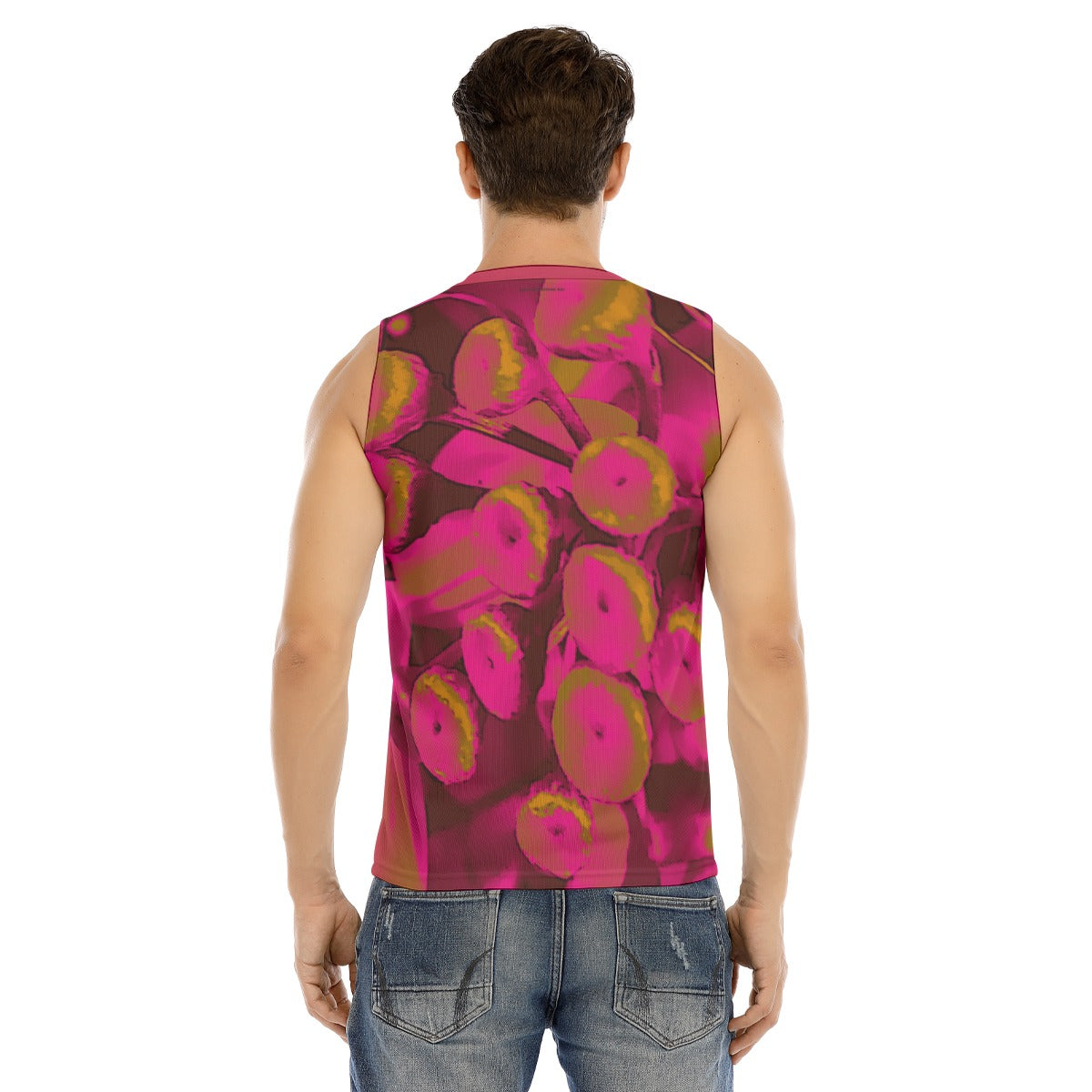 V-neck Tank Top, Parisian Poppies