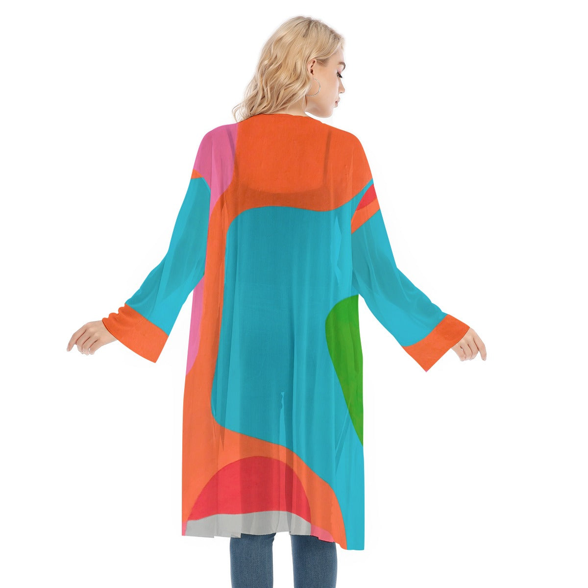 Long Sleeve Mesh Cardigan, Mod
