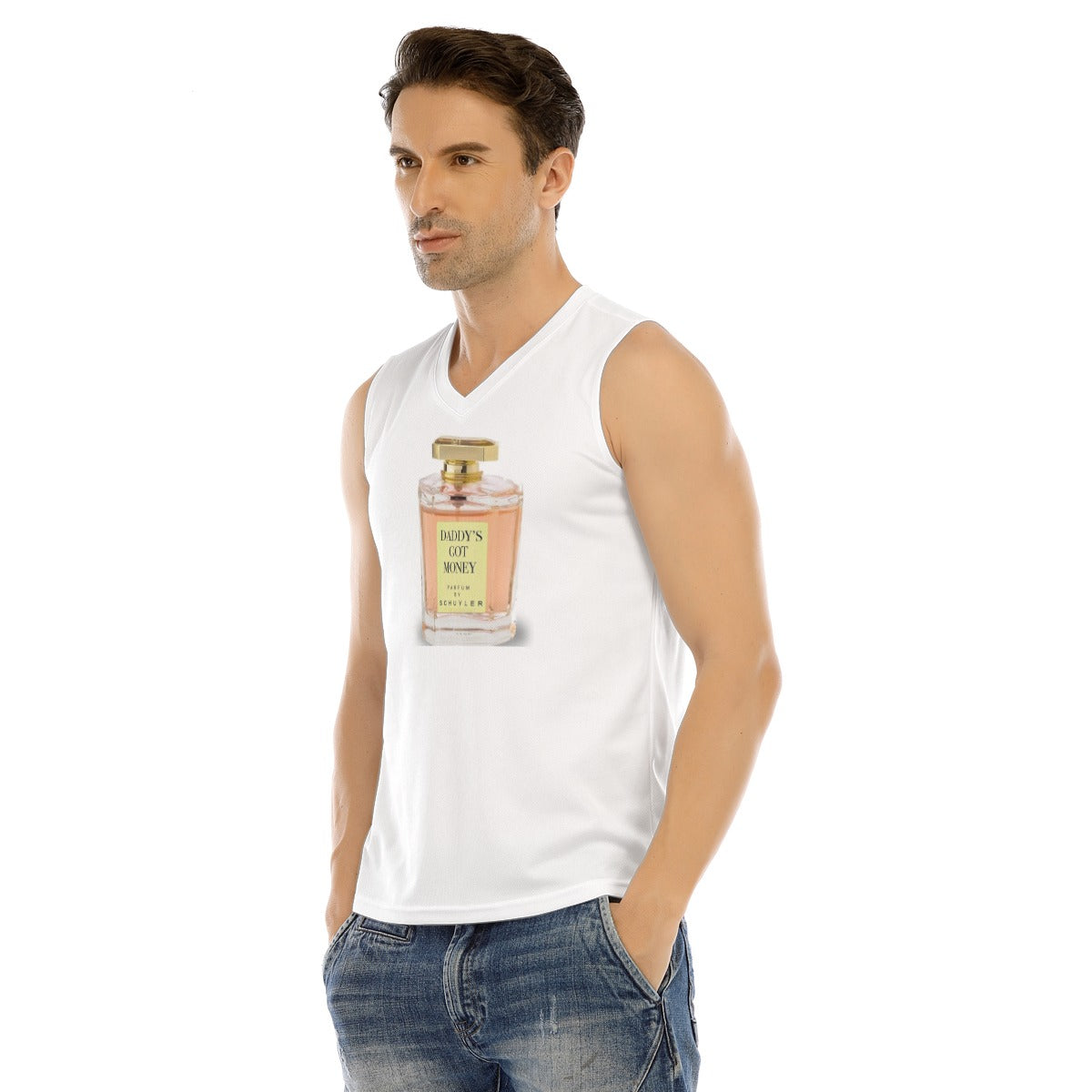 V-neck Tank Top, Daddy's Got Money