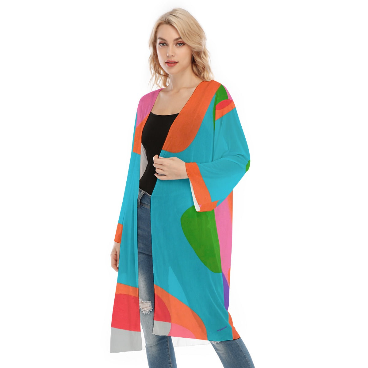 Long Sleeve Mesh Cardigan, Mod