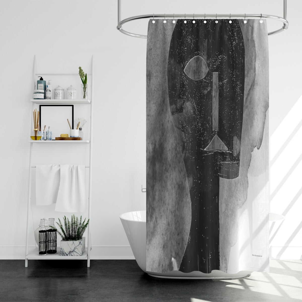 Shower curtain, Smokey