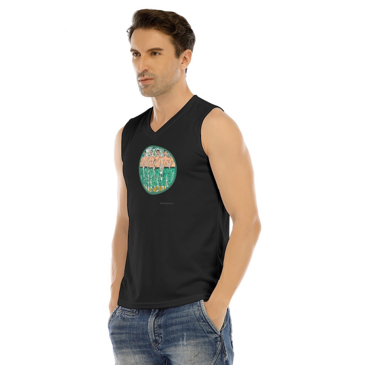V-neck Tank Top, Camo