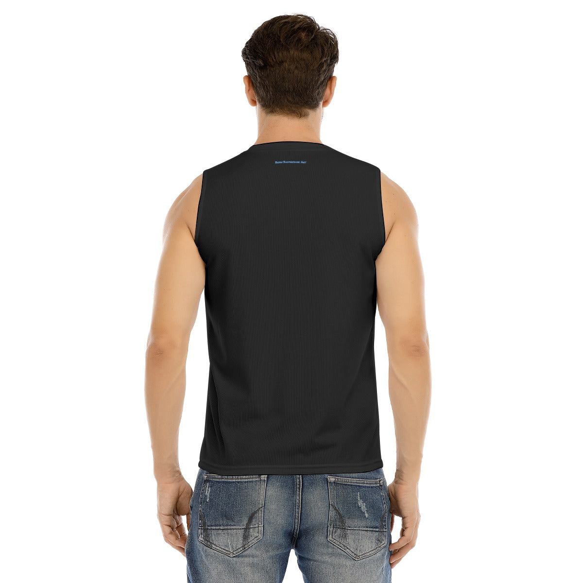 V-neck Tank Top, Woof Blue