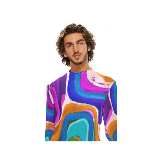 Mesh Long Sleeve Shirt, 60"s