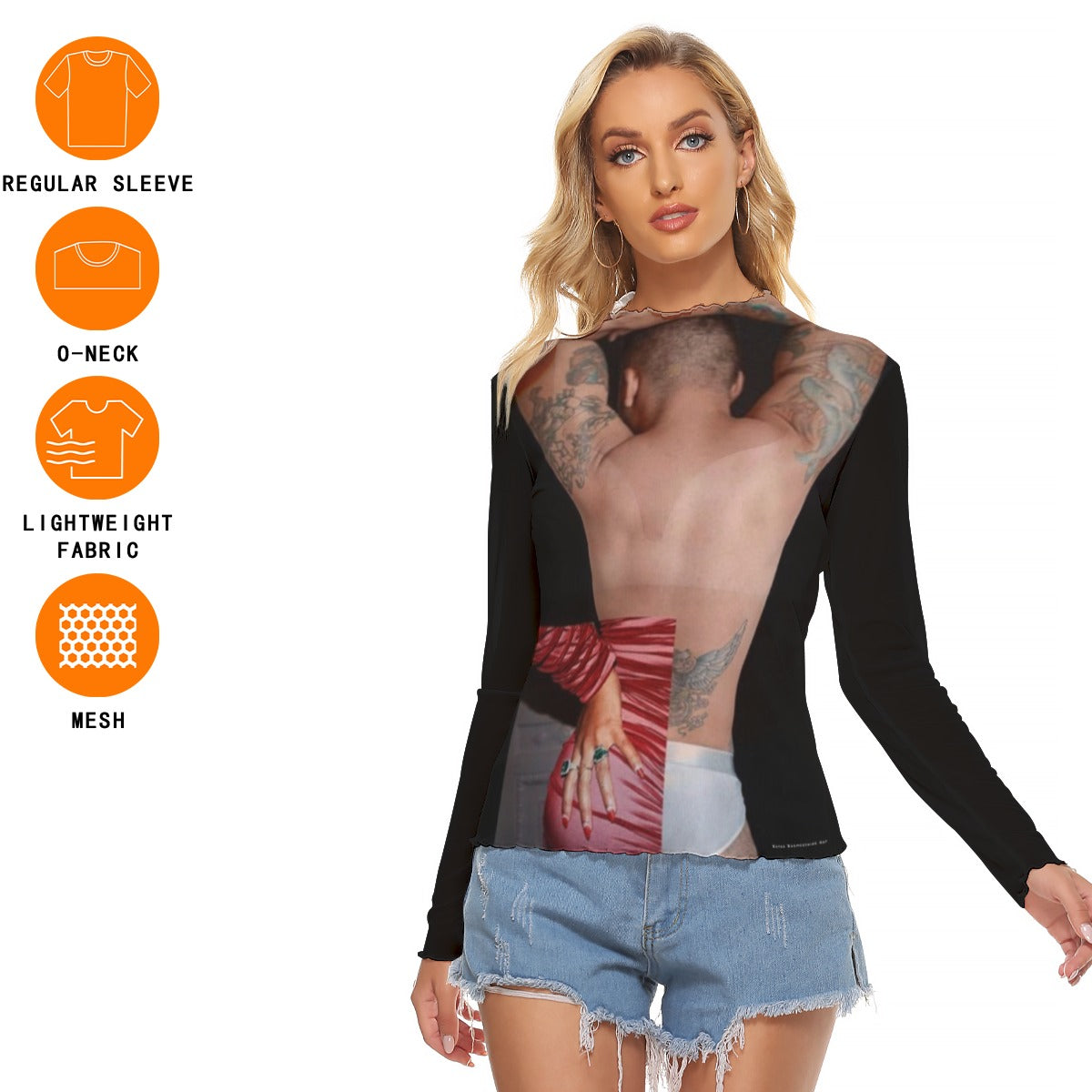 Mesh Long Sleeve Shirt, Marco