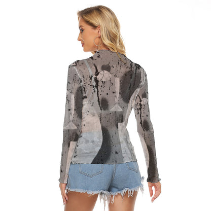 Mesh Long Sleeve Shirt, Smoke Show