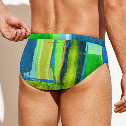 Swim Briefs, Techno Green