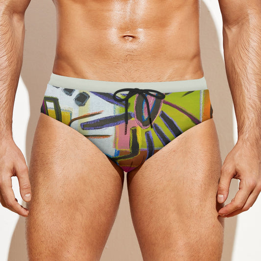 Swim Briefs, Pop Flowera