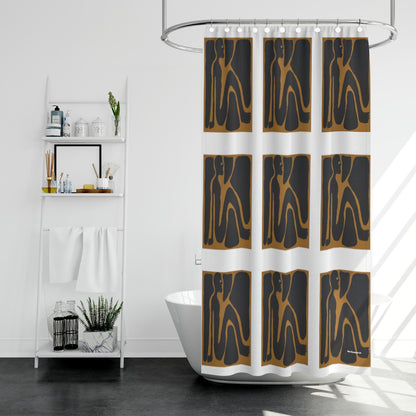 Shower curtain, Puzzle man