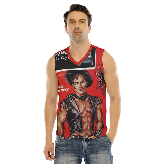 V-neck Tank Top, Stud Cowboy