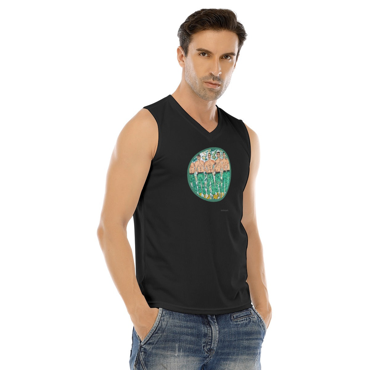 V-neck Tank Top, Camo