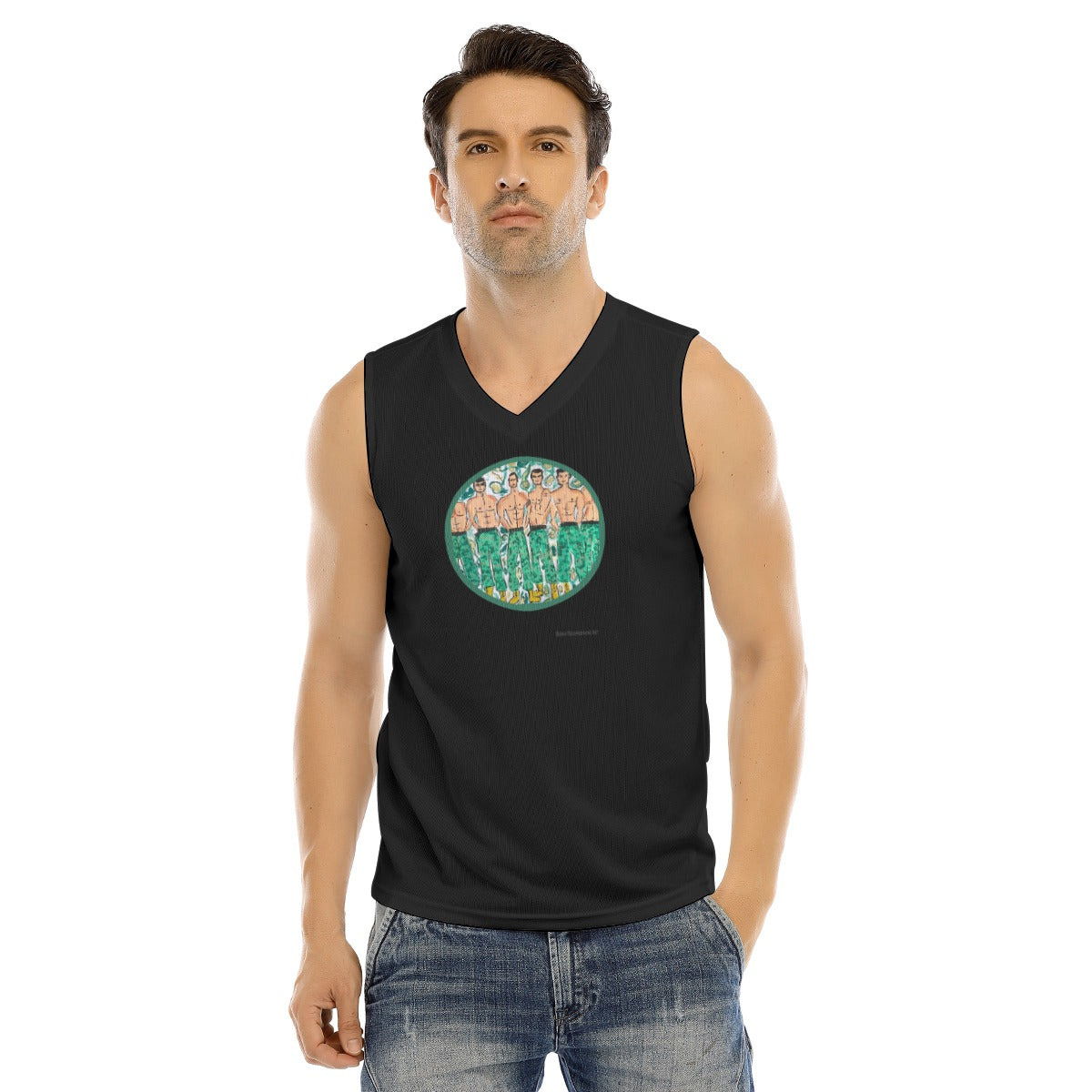 V-neck Tank Top, Camo