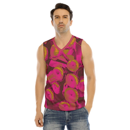 V-neck Tank Top, Parisian Poppies