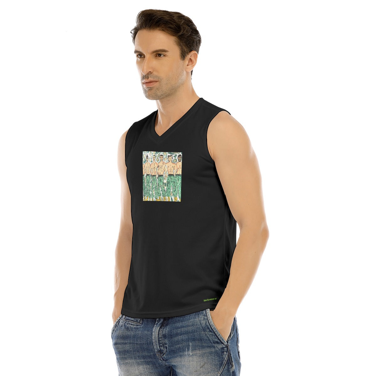 V-neck Tank Top, Camo Line