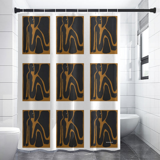 Shower curtain, Puzzle man