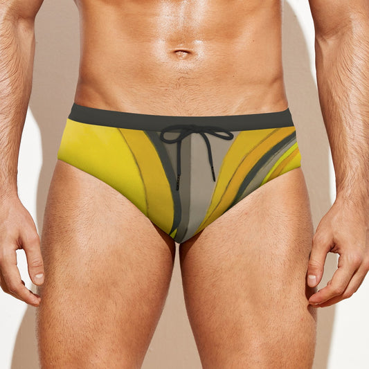 Swim Briefs, Geo Yellow