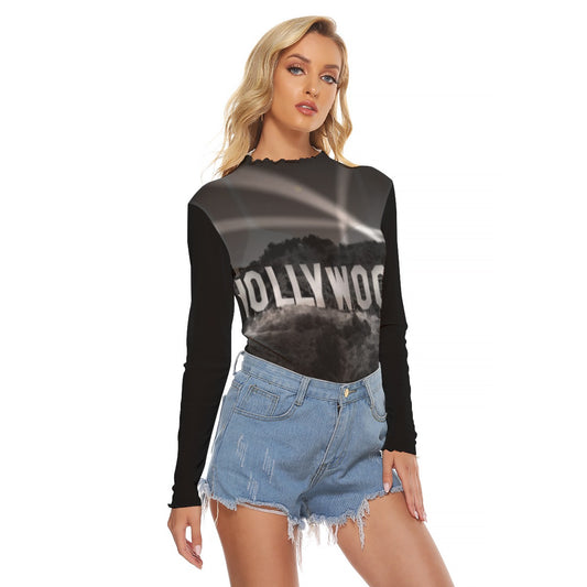Mesh Long Sleeve Shirt, Hollywood Lights