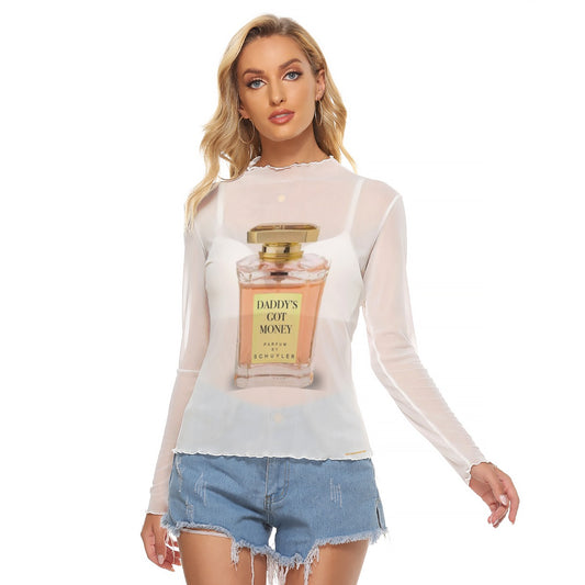 Mesh Long Sleeve Shirt, Daddy's Got Money