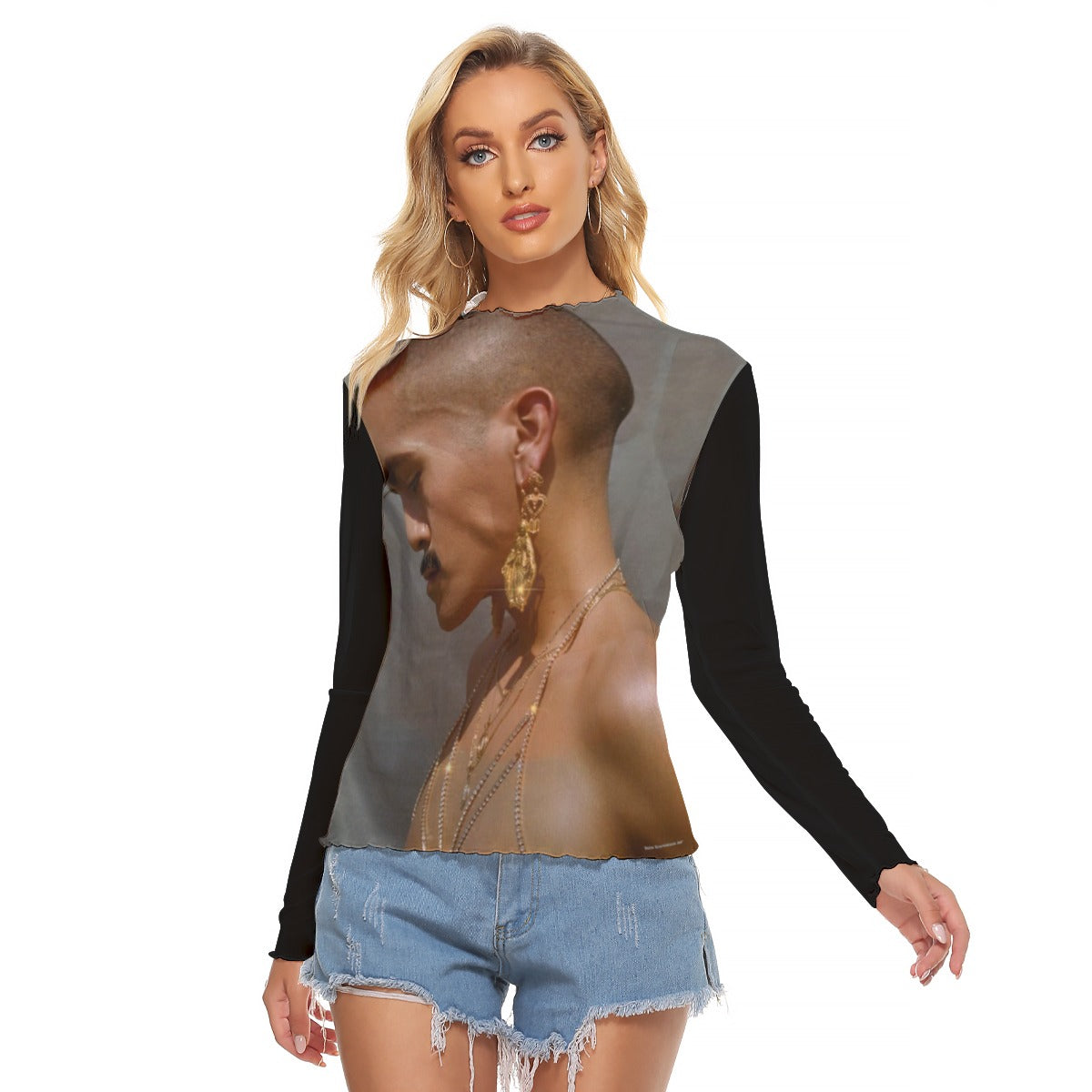 Mesh Long Sleeve Shirt, Anthony
