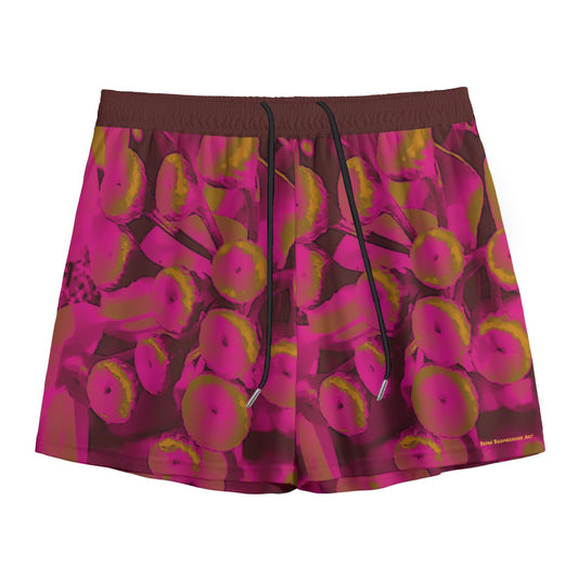 Athletic Shorts, Parisian Poppies