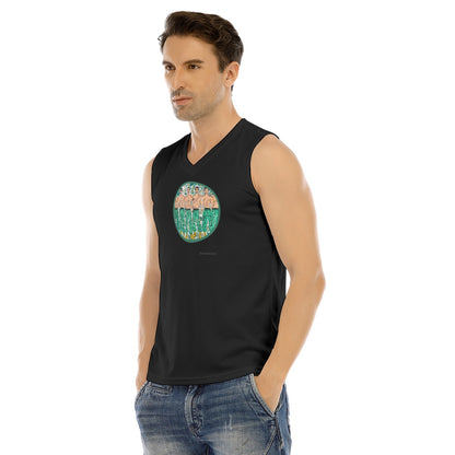V-neck Tank Top, Camo