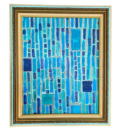 Contemporary Abstract Expressionist Painting, Framed