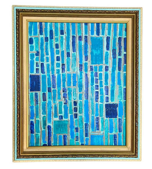 Contemporary Abstract Expressionist Painting, Framed