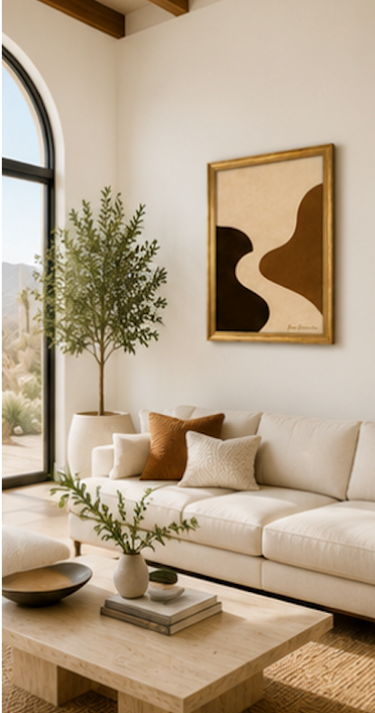 Spice Path Modern Painting Framed