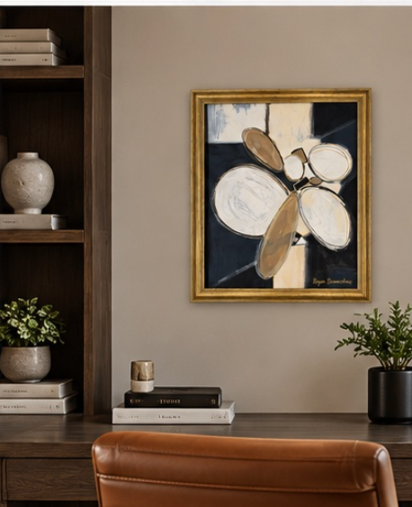 Original Art Title: Organic Contours Framed By Bryan Boomershine