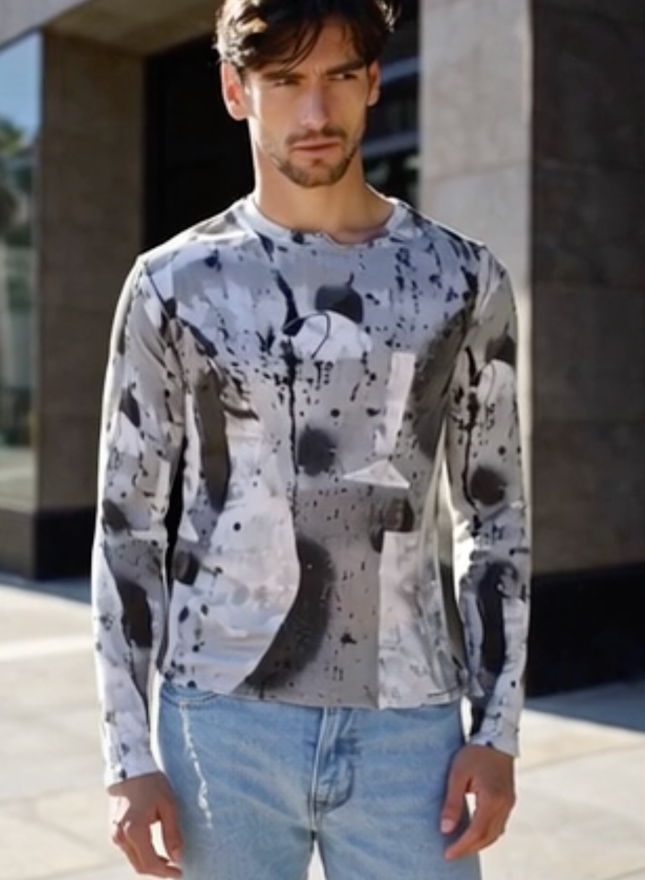 Mesh Long Sleeve Shirt, Smoke Show